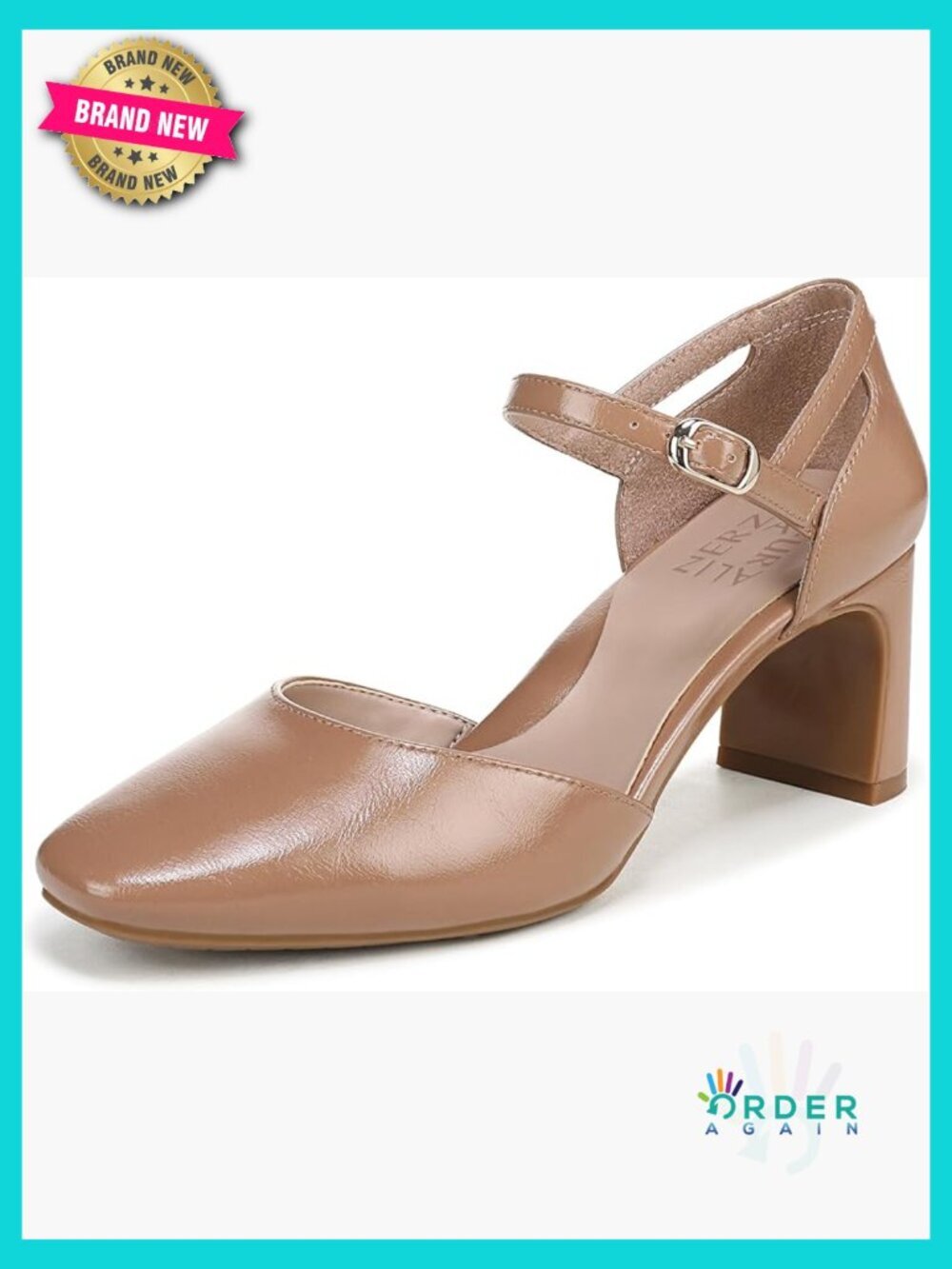 Block Heel Sandals Snip Toe Ankle Strap Comfort Cushion Support Eco-Friendly
